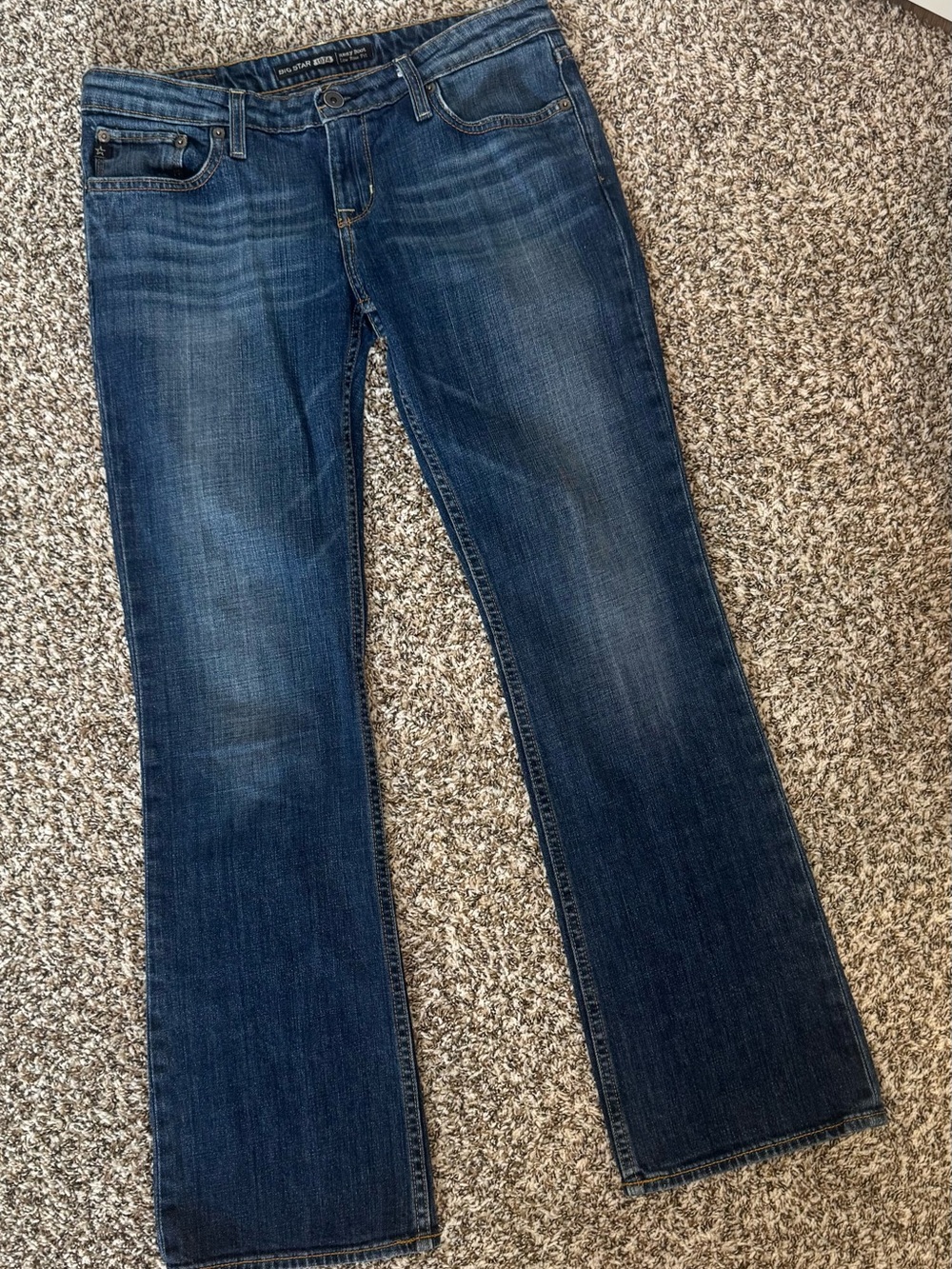 Big Star 1974 Remy Bootcut Jeans Women’s 30R Low Rise Dark Wash Stretch Denim
